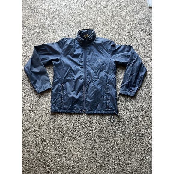Vintage 80s Ocean Pacific OP Weather Wear Blue Surf Anorak Hooded Jacket small - Picture 1 of 9